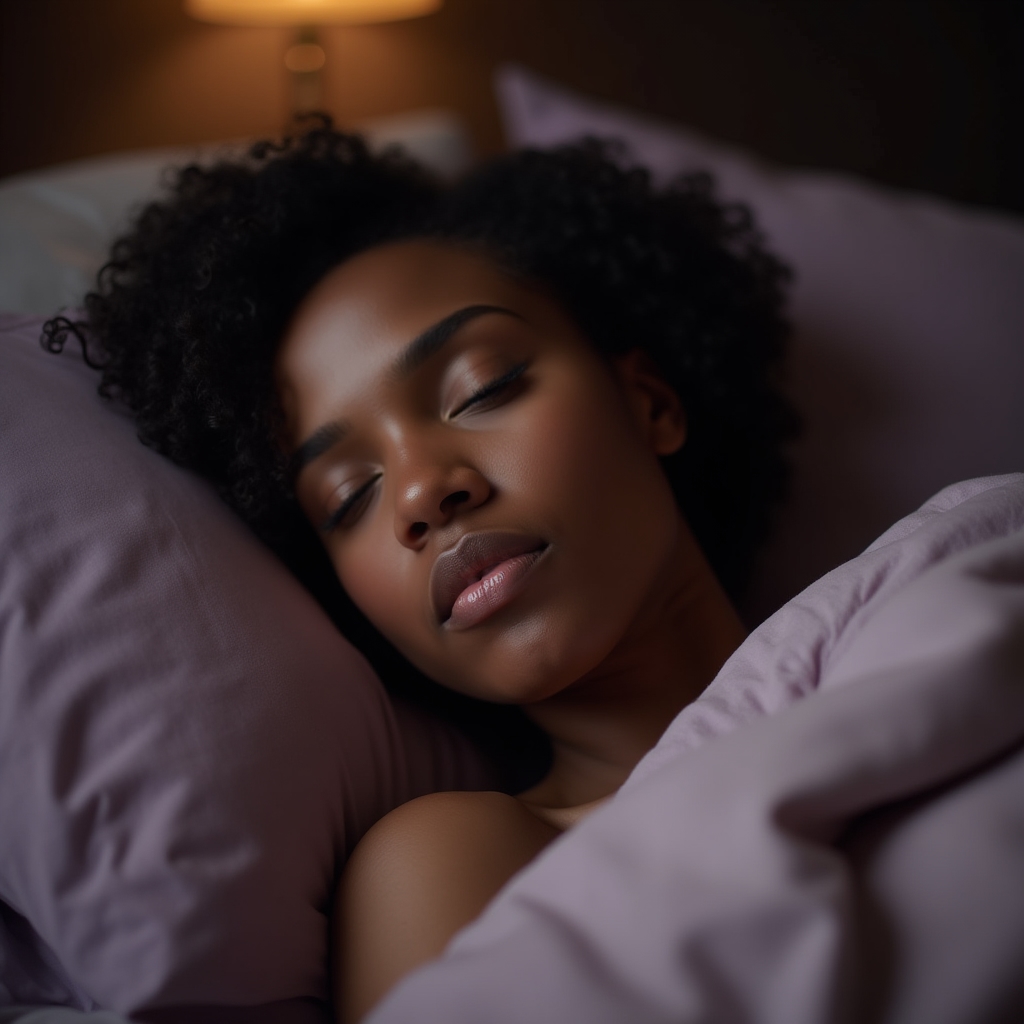 Person in deep restful sleep demonstrating recovery