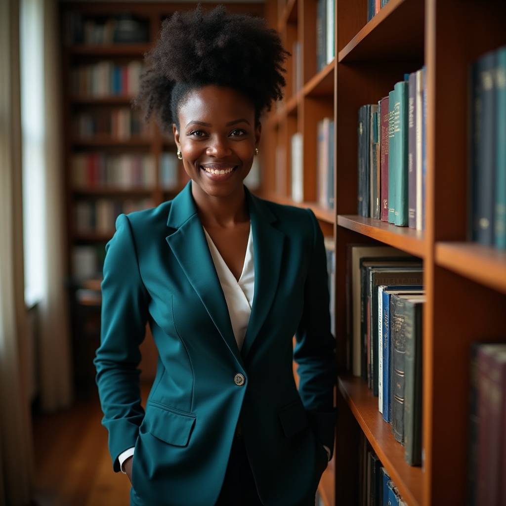 Dr. Maya Osei, sleep researcher with calm professional expression